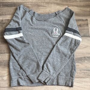 NFL Pro Bowl Gray Off-the-Shoulder Sweater